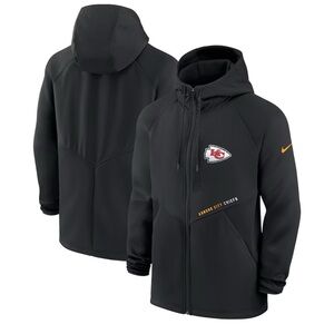 Kansas City Chiefs Nike Spacer Raglan Performance Full-Zip Hoodie Men's Large
